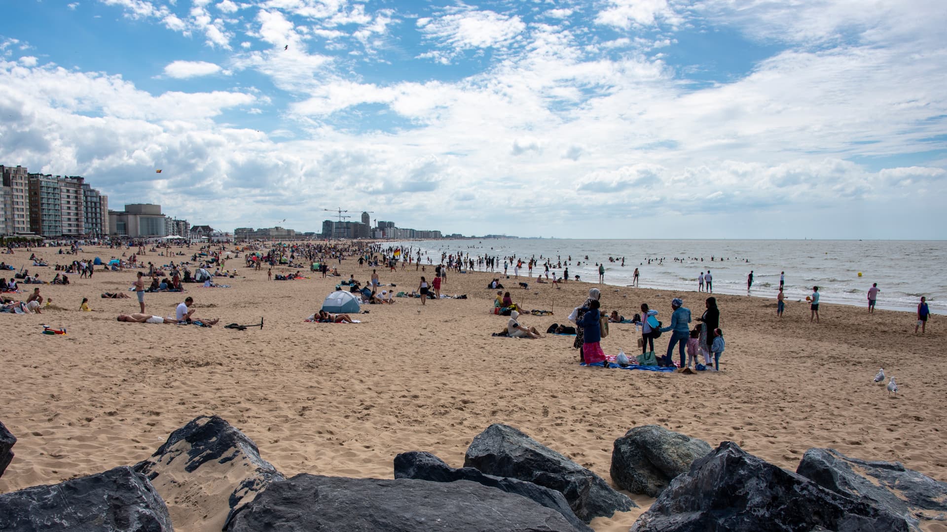 Oostende strand Belgische kust